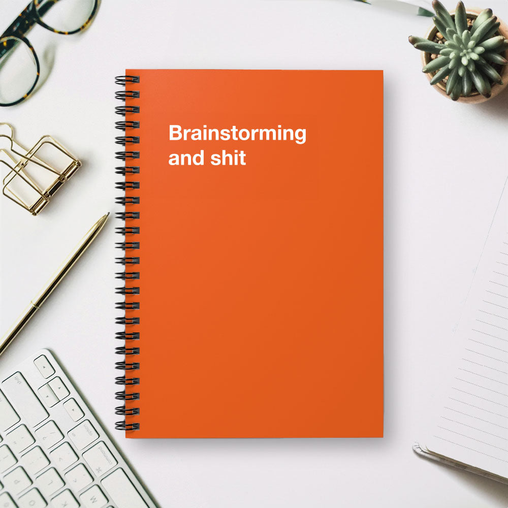 
                  
                    Brainstorming and shit - Spiral Notebook - Ruled Line
                  
                
