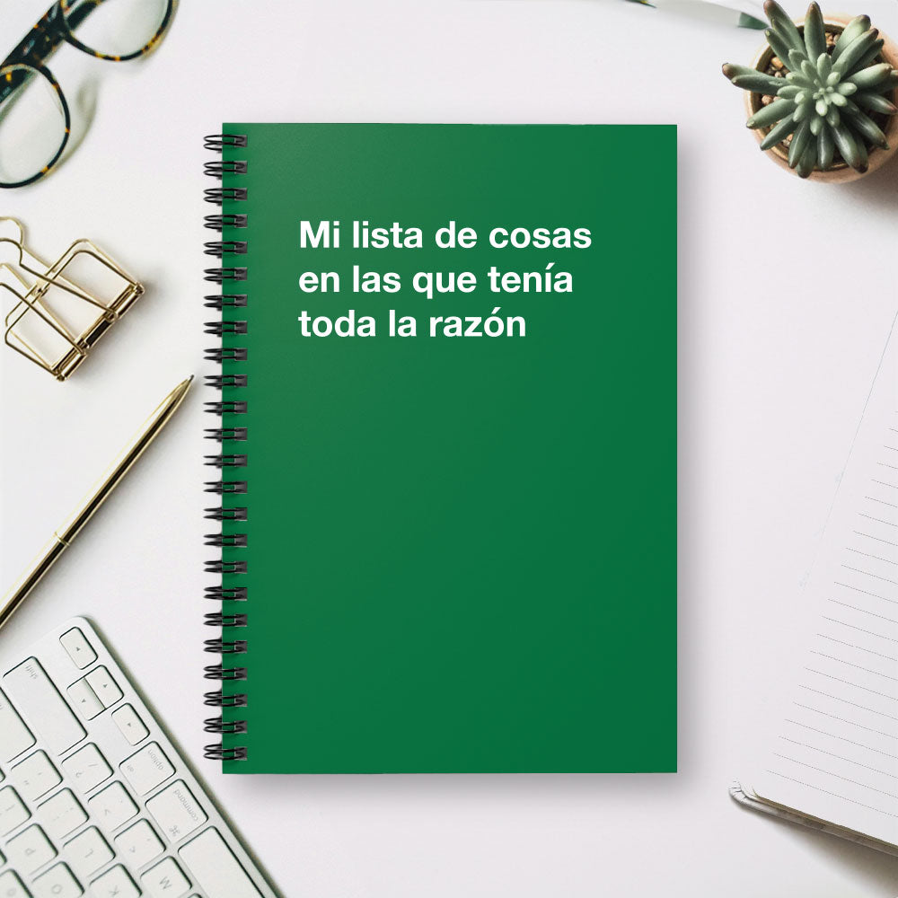 
                  
                    Mi lista de cosas en las que tenia toda la razon - Spiral Notebook - Ruled Line
                  
                